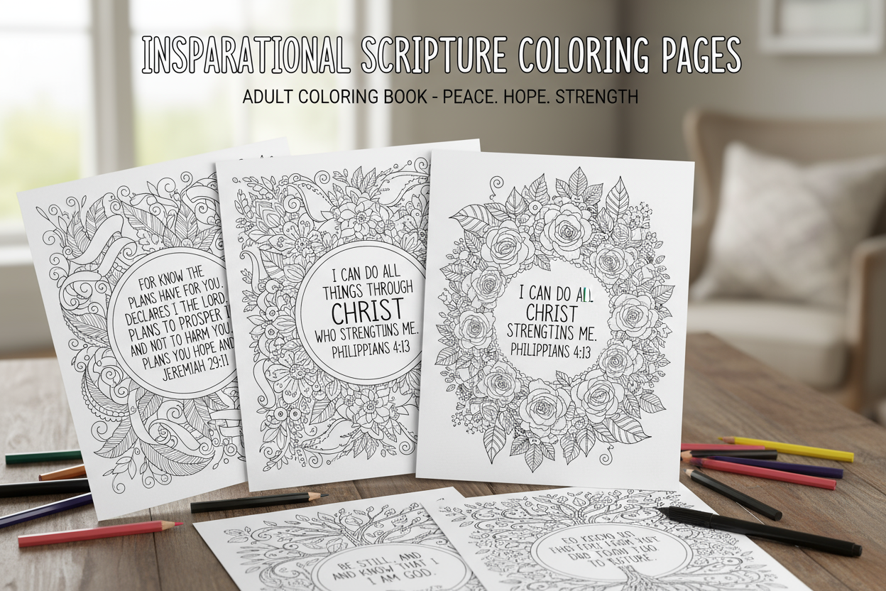 Faith and Positive Affirmations coloring pages